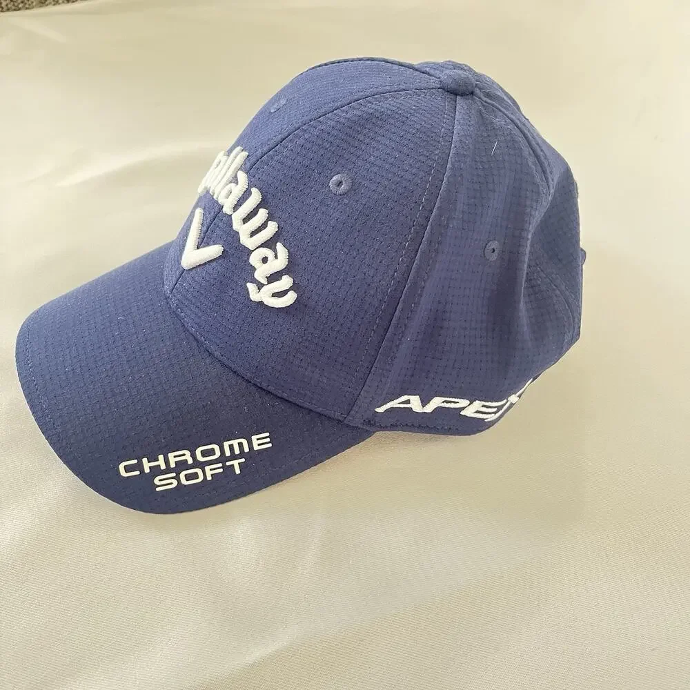 Callaway Chrome Soft Apex Epic Flash Adjustable Blue Golf Hat 100% Polyester